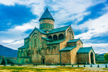 Svetitskhoveli Cathedral in Mtskheta, Georgia © monticellllo