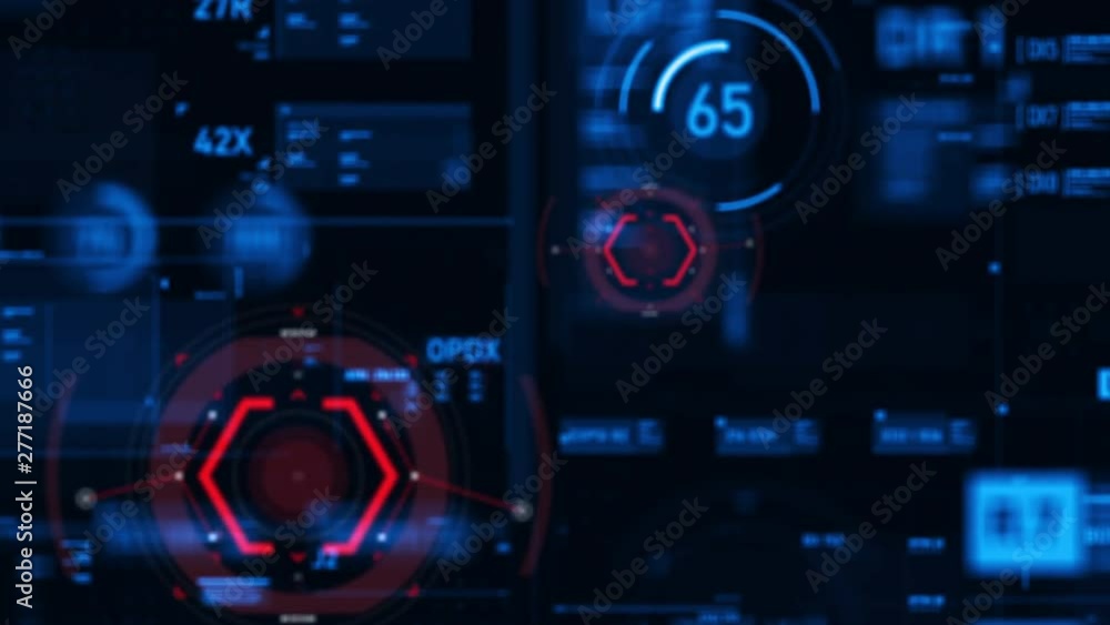 Poster target pointer and futuristic user interface hud gui digital text number element for cyber technolog