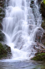 waterfall borov kamyk path