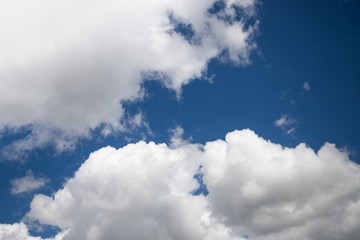 Blue sky background. Beautiful sky with white clouds