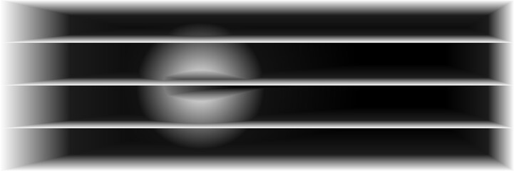 Obraz premium Digital Art, panoramic abstract three-dimensional objects with soft lighting, Germany