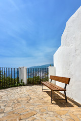 terrace with sea views