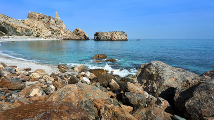 tropical coast beach in Spain