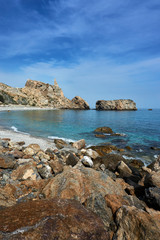 Fototapeta na wymiar tropical coast beach in Spain