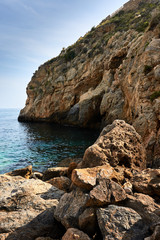 Fototapeta na wymiar cliffs on the coast of Granada