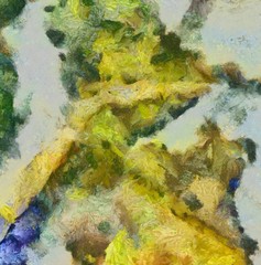 Designed grunge texture for creative ideas. Macro brushstrokes of oil. Abstract close up structure background. Colorful HD wallpaper. Simple graphic design template.