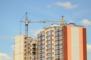 Building construction in Bangalore, India.