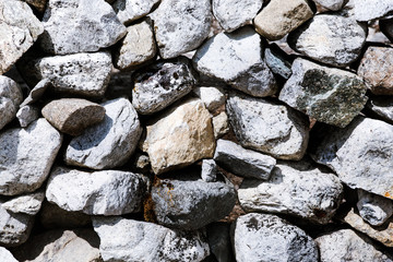 Texture of the stone wall