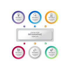 Vector Infographic label design with icons with options or steps. Infographics for business concept. Can be used for presentations banner, workflow layout, process diagram, flow chart and how it work