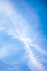 The white clouds in the sky in the afternoon.