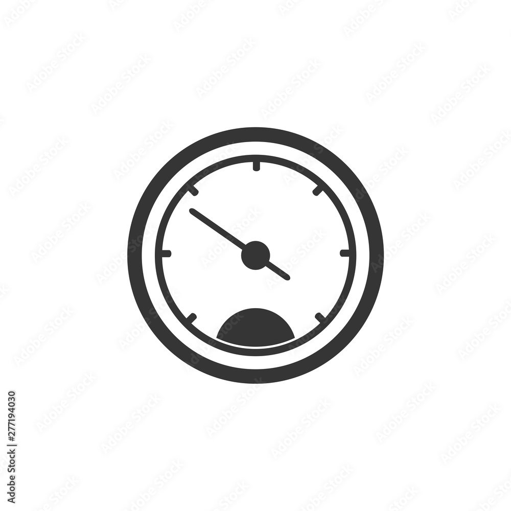 Poster speedometer icon template black color editable. speedometer symbol vector sign isolated on white bac