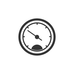 Speedometer icon template black color editable. Speedometer symbol vector sign isolated on white background. Simple logo vector illustration for graphic and web design.