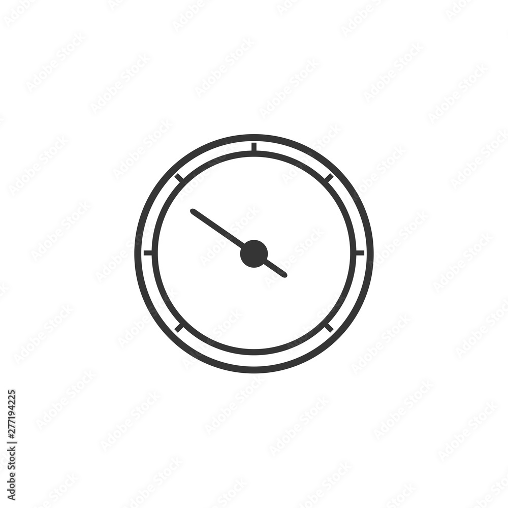 Poster speedometer icon template black color editable. speedometer symbol vector sign isolated on white bac