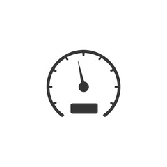 Speedometer icon template black color editable. Speedometer symbol vector sign isolated on white background. Simple logo vector illustration for graphic and web design.
