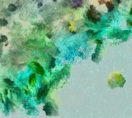 Weathered abstract grunge texture. Background with paint strokes and splashes. Pattern with dirty and blots elements. Retro oil style. Simple closeup template for graphic design