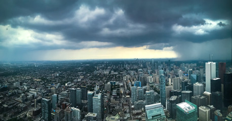 Fototapeta premium aerial view of city