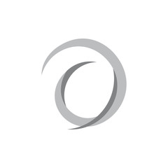 circle spiral 3d curves movement logo vector