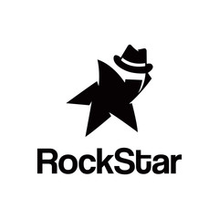 Obraz premium Rock star logo. Star logo template