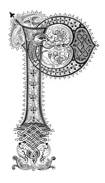 Medieval Initial P