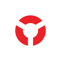 circle geometric simple logo vector