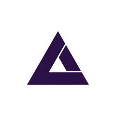 abstract letter ak simple triangle geometric logo