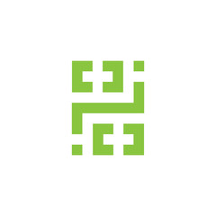 Fototapeta premium square geometric plus medical line logo vector
