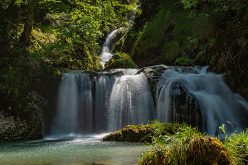 Fototapeta premium Aubach Wasserfall im Autal