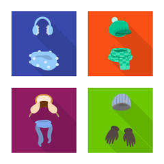 Isolated object of shopping and warm symbol. Collection of shopping and texture vector icon for stock.