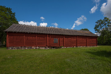 Household buildings for the Chaplain of Härkeberga from the 1800s, between Stockholm and Enköping