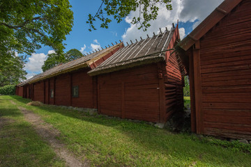 Household buildings for the Chaplain of Härkeberga from the 1800s, between Stockholm and Enköping
