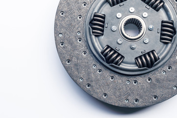 clutch plate for car on white background