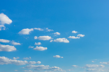 Abstract background of beautiful clear sunny sky and cloud, deep blue pastel. 