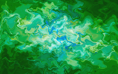 Fototapeta na wymiar Abstract green wavy background