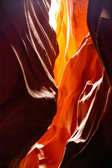 Antelope Canyon, near Page, Arizona, USA. Sandstone formations on Navajo nation