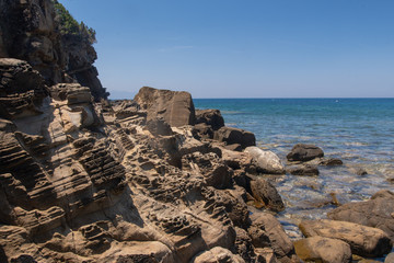 Mittelmeerküste  bei Populonia, Toskana