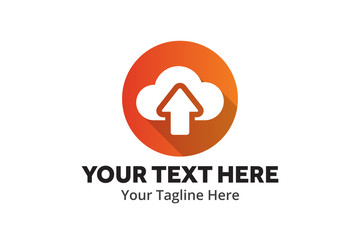 unique upload download simple logo creative design in flat style with color . download upload logo creative design for identity and apps