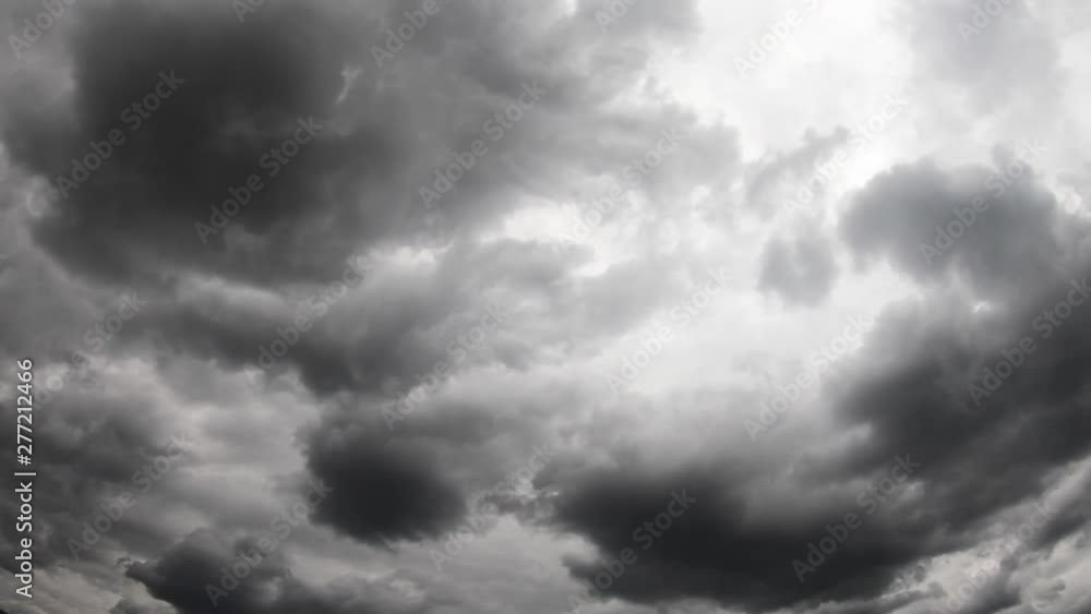 Aufkleber time laps movement of white clouds,rotation and movement of clouds