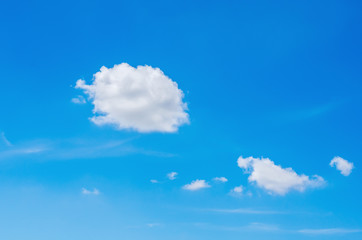 tranquil with beautiful cloud and blue sky background.