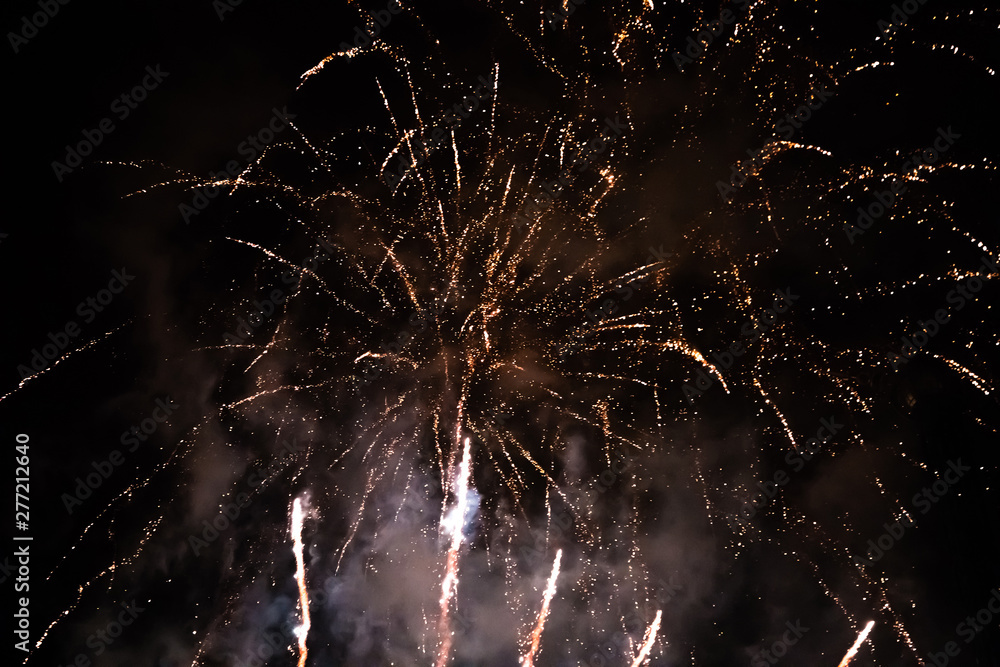 Wall mural firework in tivoli, copenhagen