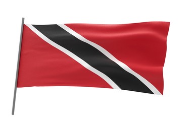 Fototapeta na wymiar Flag of Trinidad and Tobago