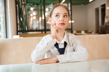  child thought in a cafe