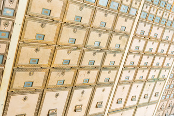 Mid-Century Design Brass Post Office Mailboxes