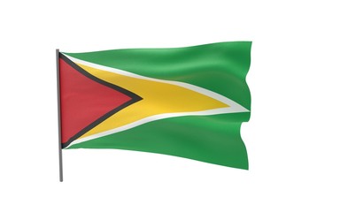Fototapeta na wymiar Flag of Guyana