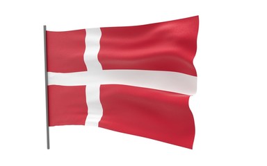 Obraz premium Flag of Denmark