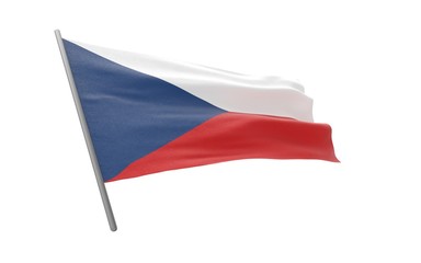 Fototapeta na wymiar Flag of Czech Republic