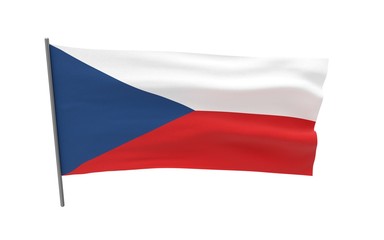 Naklejka premium Flag of Czech Republic