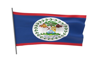 Obraz premium Flag of Belize