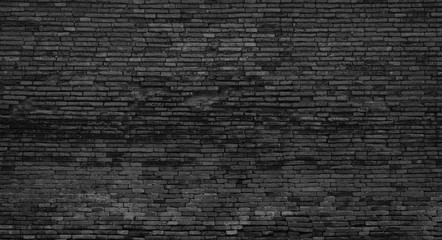 brick wall background texture old black pattern dark wallpaper grunge blank for design