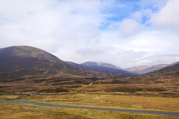 Obraz premium Die Cairngorm Mountains in Schottland nahe Dalwhinnie