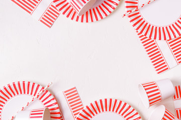 Obraz premium Eco-friendly disposable paper tableware.